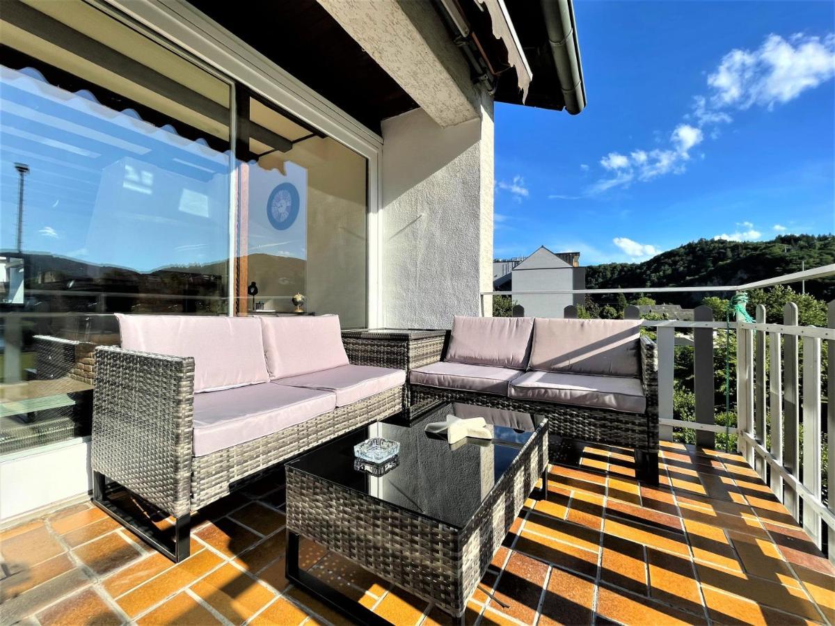 불라이 Traumaussicht Kamin Balkon Burgblick 65 Zoll Tv Netflix Sky Joyn Lindenplatz 아파트 외부 사진